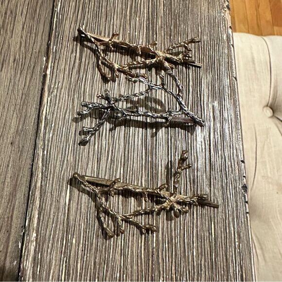 Vintage Tree Branch Metal Hair Pins - Picture 7 of 8